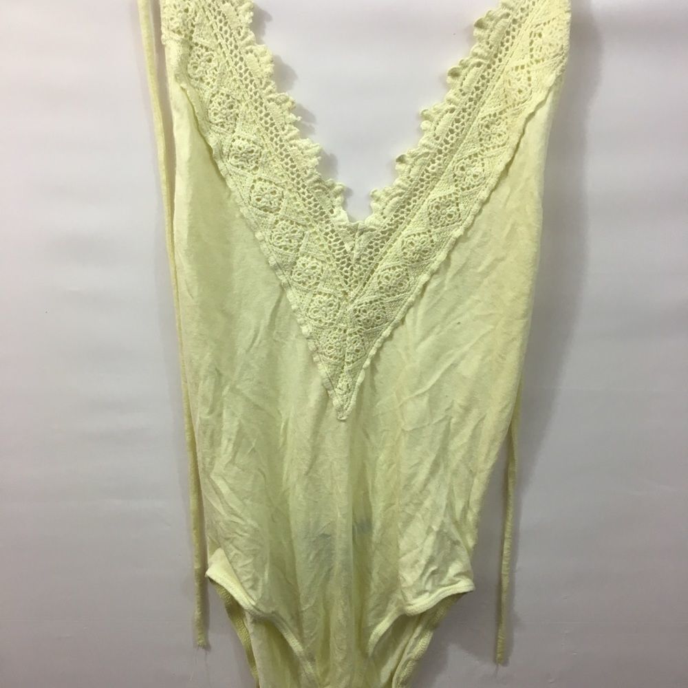 Forever21 Woman’s Yellow Bodysuit Small